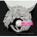 crystal fashion flower leaf decorative brooch